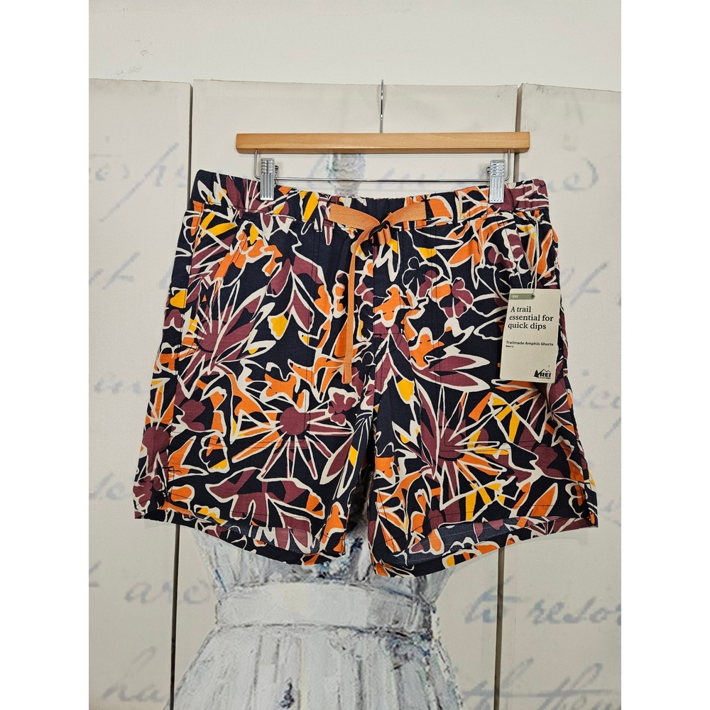 REI Co-op Trailmade Amphib Shorts Medium Golden Hour Blue Nights Ripstop NEW